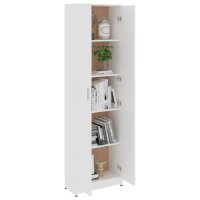 vidaXL Garderobenschrank Weiß 55x25x189 cm Holzwerkstoff