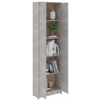 vidaXL Garderobenschrank Betongrau 55x25x189 cm Holzwerkstoff