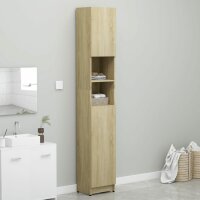 vidaXL Badezimmerschrank Sonoma-Eiche 32x25,5x190 cm...