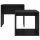vidaXL Couchtisch-Set Schwarz 48x30x45 cm Holzwerkstoff