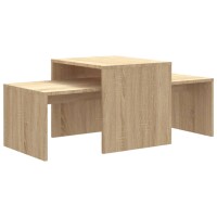 vidaXL Couchtisch-Set Sonoma-Eiche 100x48x40 cm...