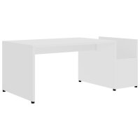 vidaXL Couchtisch Wei&szlig; 90x45x35 cm Holzwerkstoff