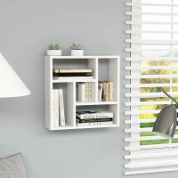 vidaXL Wandregal Weiß 45,1x16x45,1 cm Holzwerkstoff