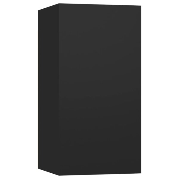 vidaXL TV-Schrank Schwarz 30,5x30x60 cm Holzwerkstoff