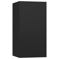 vidaXL TV-Schrank Schwarz 30,5x30x60 cm Holzwerkstoff