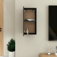 vidaXL TV-Schrank Schwarz 30,5x30x60 cm Holzwerkstoff