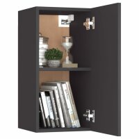 vidaXL TV-Schrank Grau 30,5x30x60 cm Holzwerkstoff