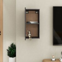 vidaXL TV-Schrank Hochglanz-Grau 30,5x30x60 cm Holzwerkstoff