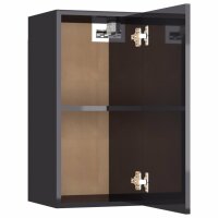 vidaXL TV-Schrank Hochglanz-Grau 30,5x30x60 cm Holzwerkstoff