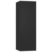vidaXL TV-Schrank Schwarz 30,5x30x90 cm Holzwerkstoff