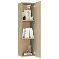 vidaXL TV-Schrank Sonoma-Eiche 30,5x30x110 cm Holzwerkstoff