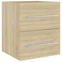 vidaXL Waschbeckenunterschrank Sonoma-Eiche 41x38,5x48cm...