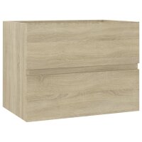 vidaXL Waschbeckenunterschrank Sonoma-Eiche 60x38,5x45cm...