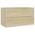 vidaXL Waschbeckenunterschrank Sonoma-Eiche 80x38,5x45cm Holzwerkstoff