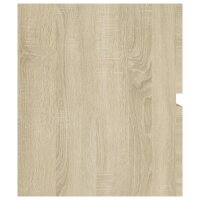 vidaXL Waschbeckenunterschrank Sonoma-Eiche 90x38,5x45cm Holzwerkstoff