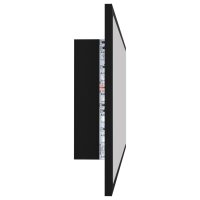 vidaXL LED-Badspiegel Schwarz 100x8,5x37 cm Acryl