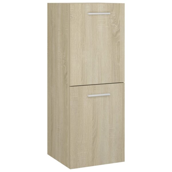 vidaXL Badezimmerschrank Sonoma-Eiche 30x30x80 cm Holzwerkstoff