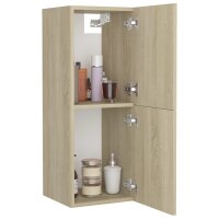 vidaXL Badezimmerschrank Sonoma-Eiche 30x30x80 cm Holzwerkstoff