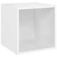 vidaXL TV-Schrank Weiß 37x35x37 cm Holzwerkstoff