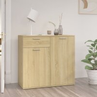 vidaXL Sideboard Sonoma-Eiche 80x36x75 cm Holzwerkstoff