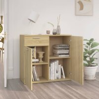 vidaXL Sideboard Sonoma-Eiche 80x36x75 cm Holzwerkstoff