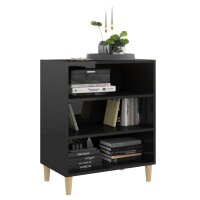 vidaXL Sideboard Hochglanz-Schwarz 57x35x70 cm Holzwerkstoff