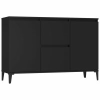 vidaXL Sideboard Schwarz 104x35x70 cm Holzwerkstoff