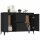 vidaXL Sideboard Schwarz 104x35x70 cm Holzwerkstoff