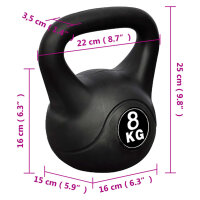 Kettlebell Kugelhantel Trainingshantel Gewicht 8KG