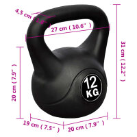 Kettlebell Kugelhantel Trainingshantel Gewicht 12KG