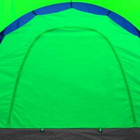 vidaXL Campingzelt 9 Personen Stoff Blau/Gr&uuml;n