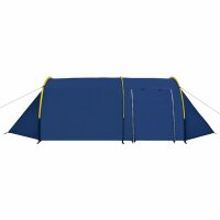 vidaXL Campingzelt 4 Personen Marineblau / Hellblau