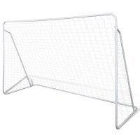 Mini Fu&szlig;ball Torpfosten Netz Set Stahl 240 x 90 x 150 cm