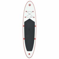 vidaXL Stand Up Paddle Board SUP Aufblasbar Rot und Wei&szlig;