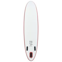 vidaXL Stand Up Paddle Board SUP Aufblasbar Rot und Wei&szlig;