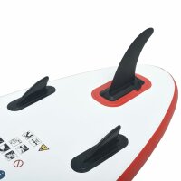 vidaXL Stand Up Paddle Board SUP Aufblasbar Rot und Wei&szlig;