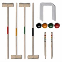 Krocket-Set Holz für 4 Personen