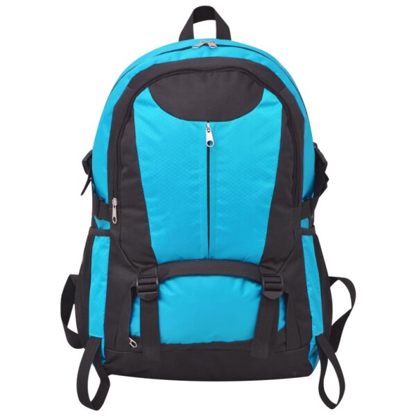 vidaXL Wanderrucksack 40 L Schwarz und Blau