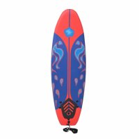 vidaXL Surfboard Blau und Rot 170 cm