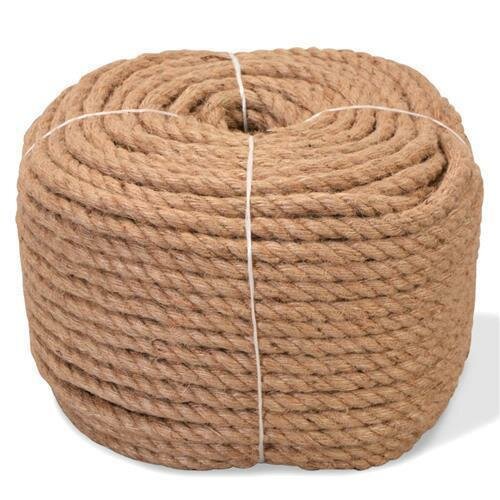 vidaXL Seil 100% Jute 6 mm 500 m