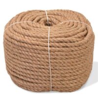 vidaXL Seil 100% Jute 6 mm 500 m