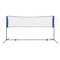 vidaXL Badmintonnetz-Set mit Federb&auml;llen 300 x 155 cm