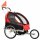 vidaXL 2-in-1 Kinder Fahrradanh&auml;nger &amp; Kinderwagen Schwarz und Rot