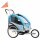 vidaXL 2-in-1 Kinder Fahrradanh&auml;nger &amp; Kinderwagen Blau und Grau