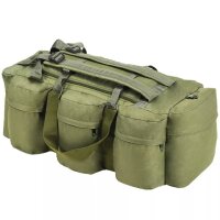 vidaXL 3-in-1 Seesack Armee-Stil 90 L Olivgrün