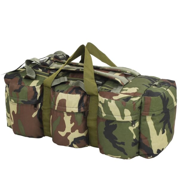 vidaXL 3-in-1 Seesack Armee-Stil 90 L Camouflage