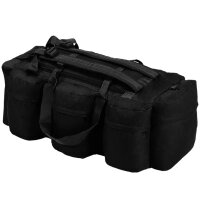 vidaXL 3-in-1 Seesack Armee-Stil 90 L Schwarz