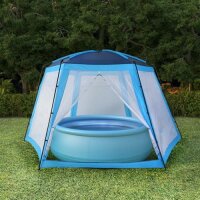 vidaXL Pool-Zelt 660x580x250 cm Blau