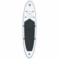 vidaXL Stand Up-Paddelboard-Set Aufblasbar Blau und Wei&szlig;