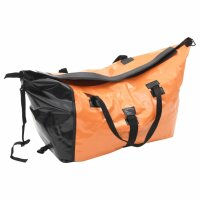 vidaXL Gep&auml;ck-Fahrradanh&auml;nger mit Tasche Orange und Schwarz